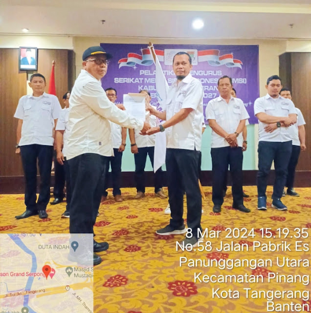 Pelantikan Pengurus SMSI Kabupaten Tangerang