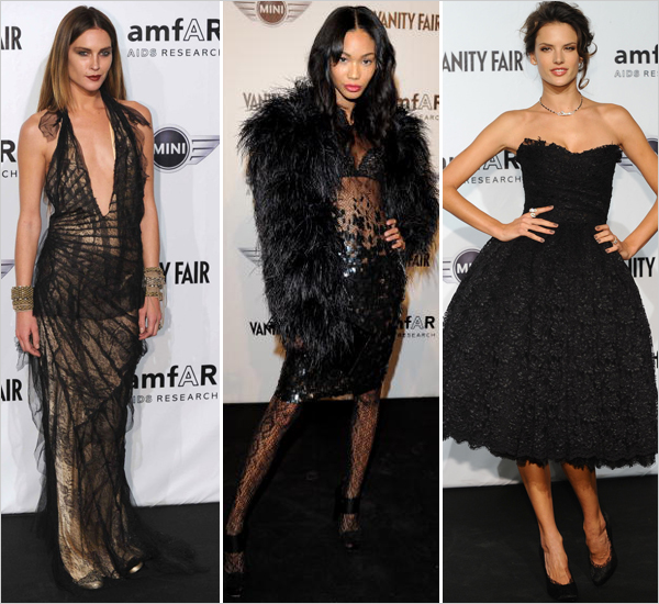 Models Erin Wasson Chanel Iman and Alessandra Ambrosio all attended the 