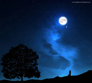 Beneath the Silver Moon Romantic Wallpapers