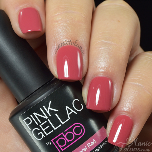 Pink Gellac Coral Red Swatch