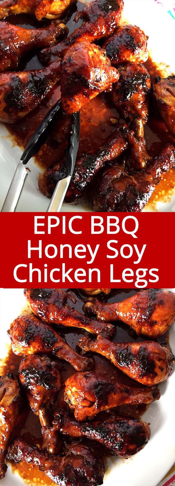 Easy Honey Soy BBQ Baked Chicken Legs Recipe