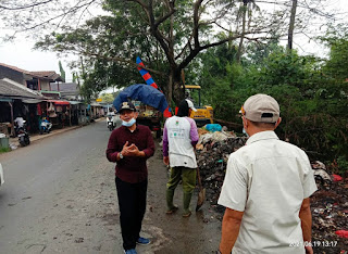 Akan Dijadikan Taman Penghijauan, Kecamatan Sepatan Bersihkan Sampah Pasar