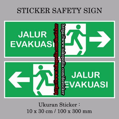  Jual Stiker Jalur Evakuasi  Jual  Sticker Safety Sign 