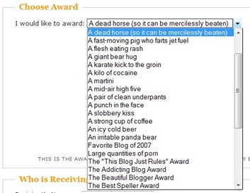 choose award