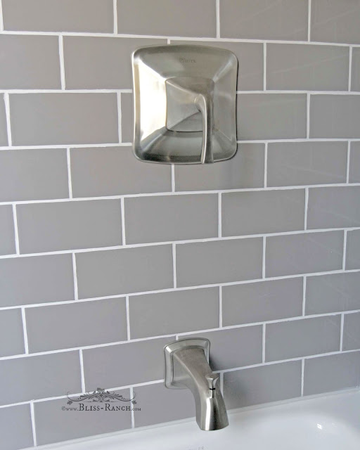 South Cypress Gray Subway Tile Pfister Faucet, Bliss Ranch.com