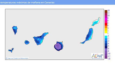 Bajada de temperaturas en Canarias, sábado 26 de septiembre