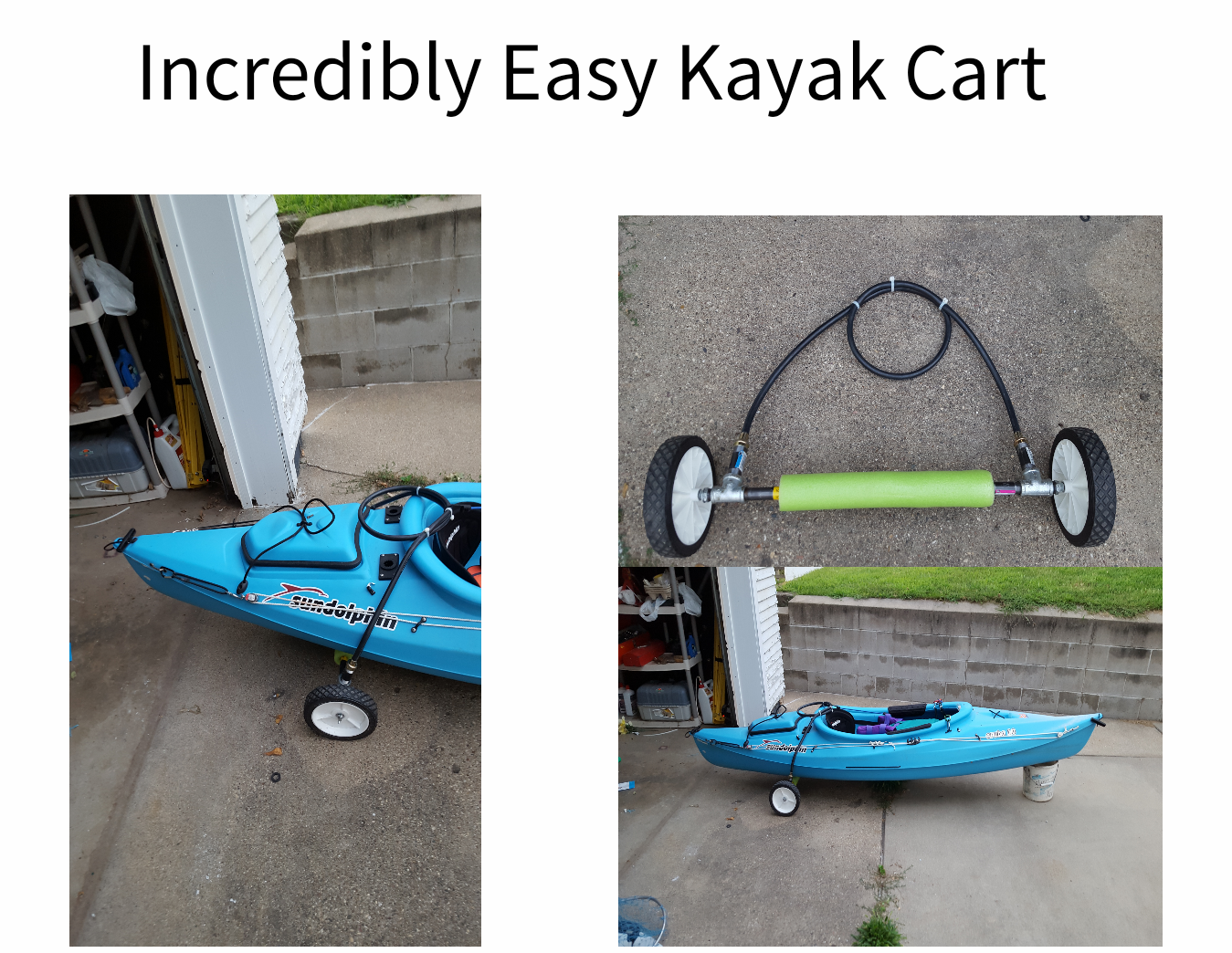 Kayaking For the Rest of Us.: The perfect portable kayak cart