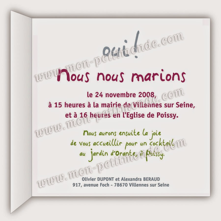 citation faire part mariage