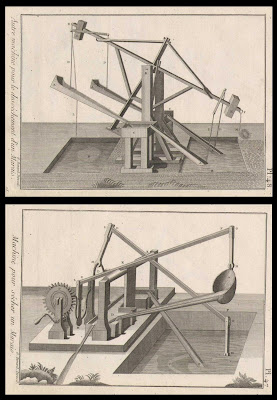 Une machine pour sécher un marais et une autre machine pour le séchage d'un marais