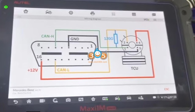 Connect Mercedes TCM with Autel IM608 1