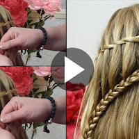 Learn - How To Make Quick And Easy Ladder Waterfall Braid Hairstyle, See Tutorial