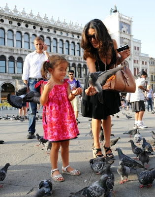 Salma Hayek in Venice with Valentina and Hubby Francios Henri Pinault