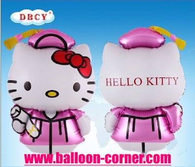 Balon Foil Graduation 3 / Balon Foil Graduation Hello Kitty