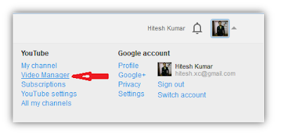 Youtube video manager