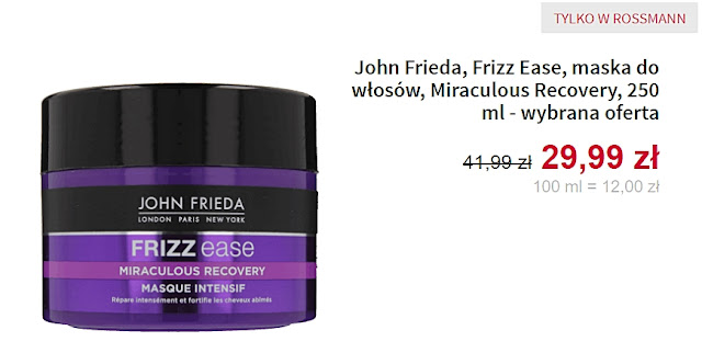 maska do włosów John Frieda