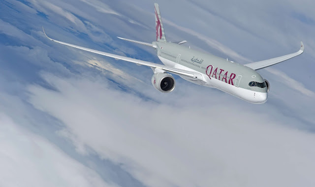 Qatar Airways Airbus A350-900 XWB During Joy Flight