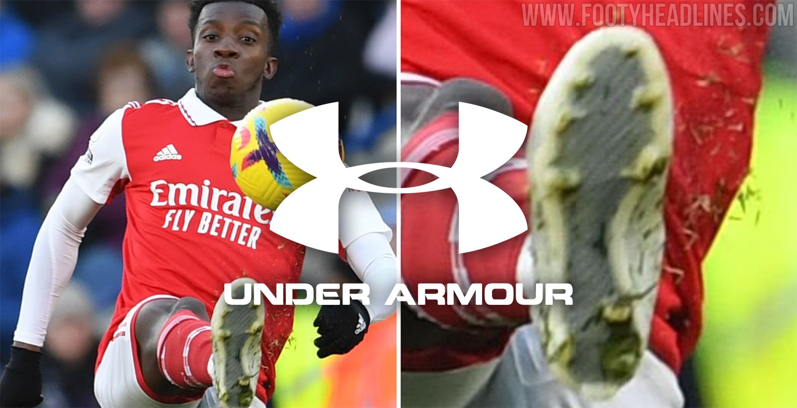 No More Nike: Nketiah Wears Boots With Full Carbon Fiber Outsole
