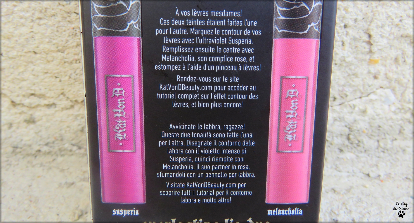 Everlasting Lip Duo - Susperia - Melancholia - Kat Von D