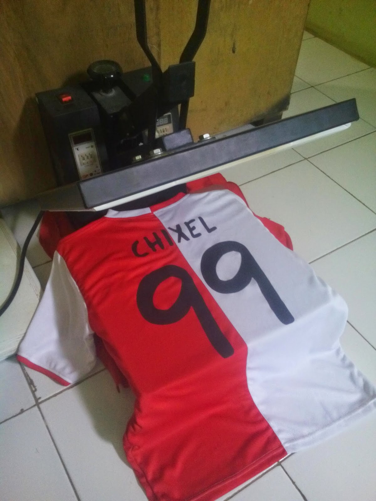 KONVEKSI KAOS  FUTSAL  SABLON POLYFLEX SUBLIM PRINTING 