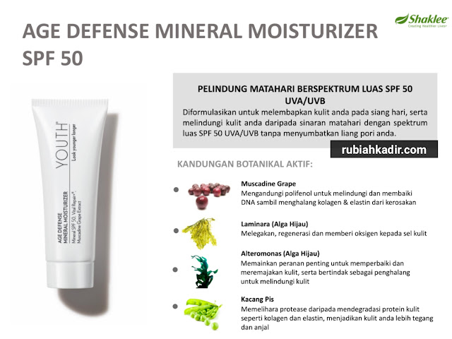 Kandungan Botanikal Aktif Dalam Youth Sunblock Shaklee