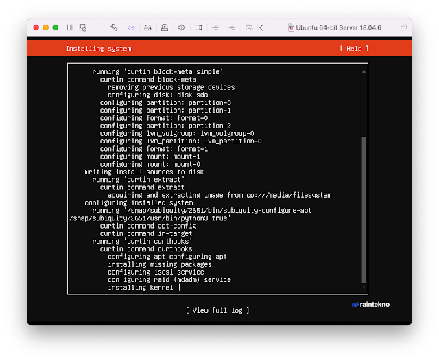 Cara Install Ubuntu Server 18.04 - Proses Instalasi