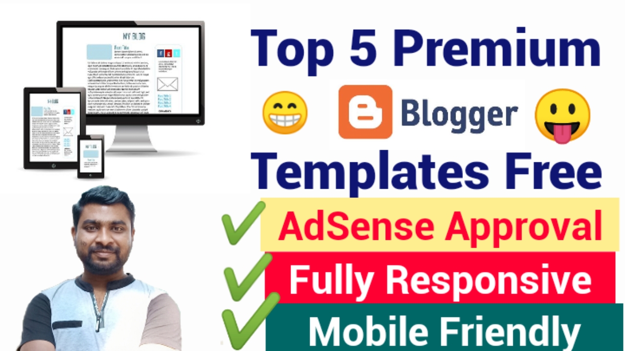 Top 5 Best Premium Blogger Templates Free Download