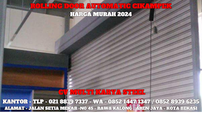 GAMBAR, DAFTAR, HARGA, ROLLING DOOR INDUSTRI, OTOMATIS, MANUAL, PER METER, MURAH, CIKAMPEK, TERBARU, 2024