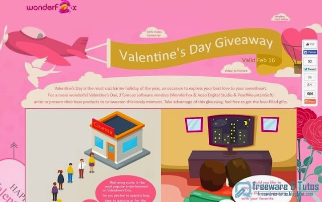 Offre promotionnelle : 3 logiciels commerciaux entièrement gratuits pour la Saint-Valentin !
