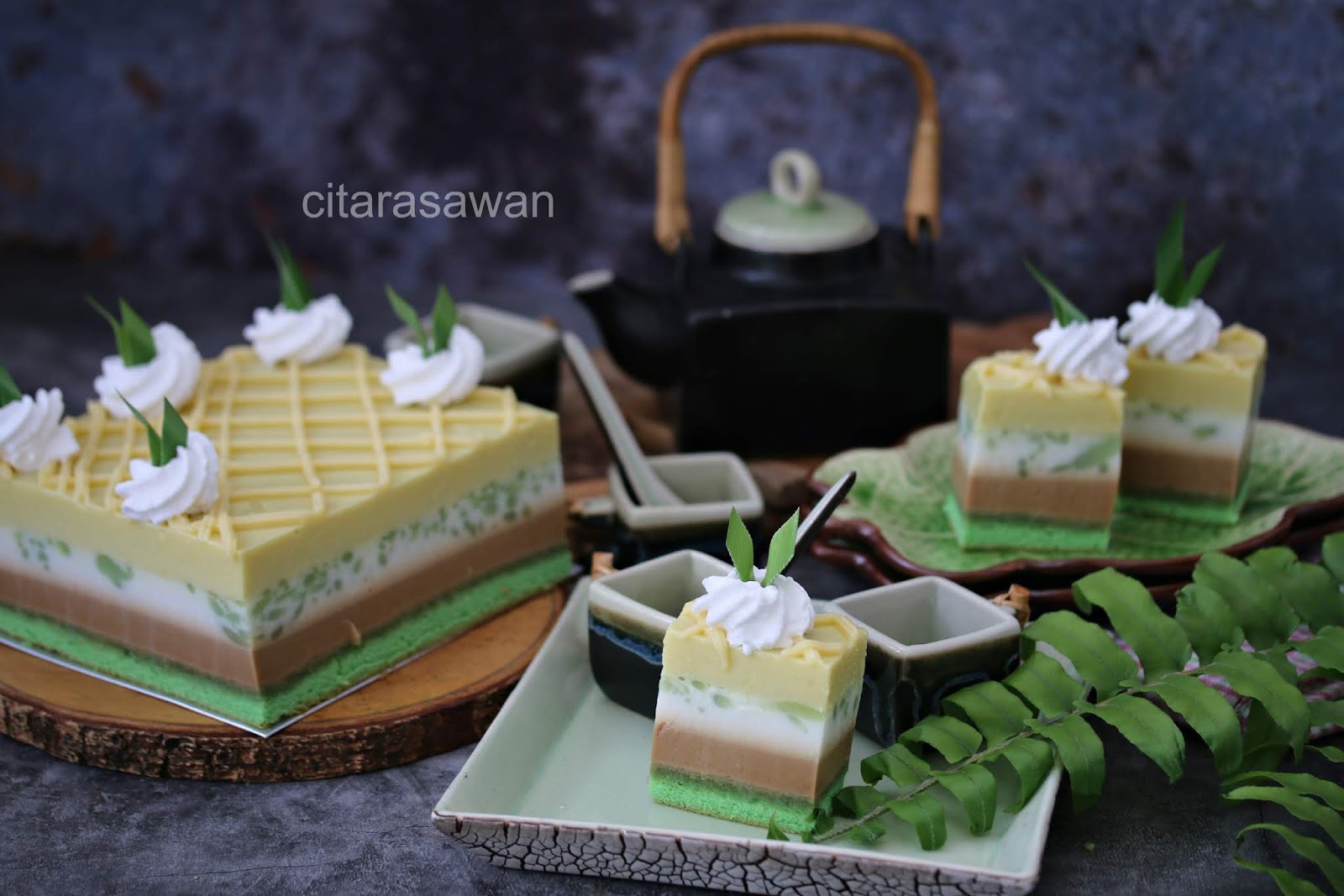 Puding Kek Durian Cendol Gula Melaka ~ Resepi Terbaik