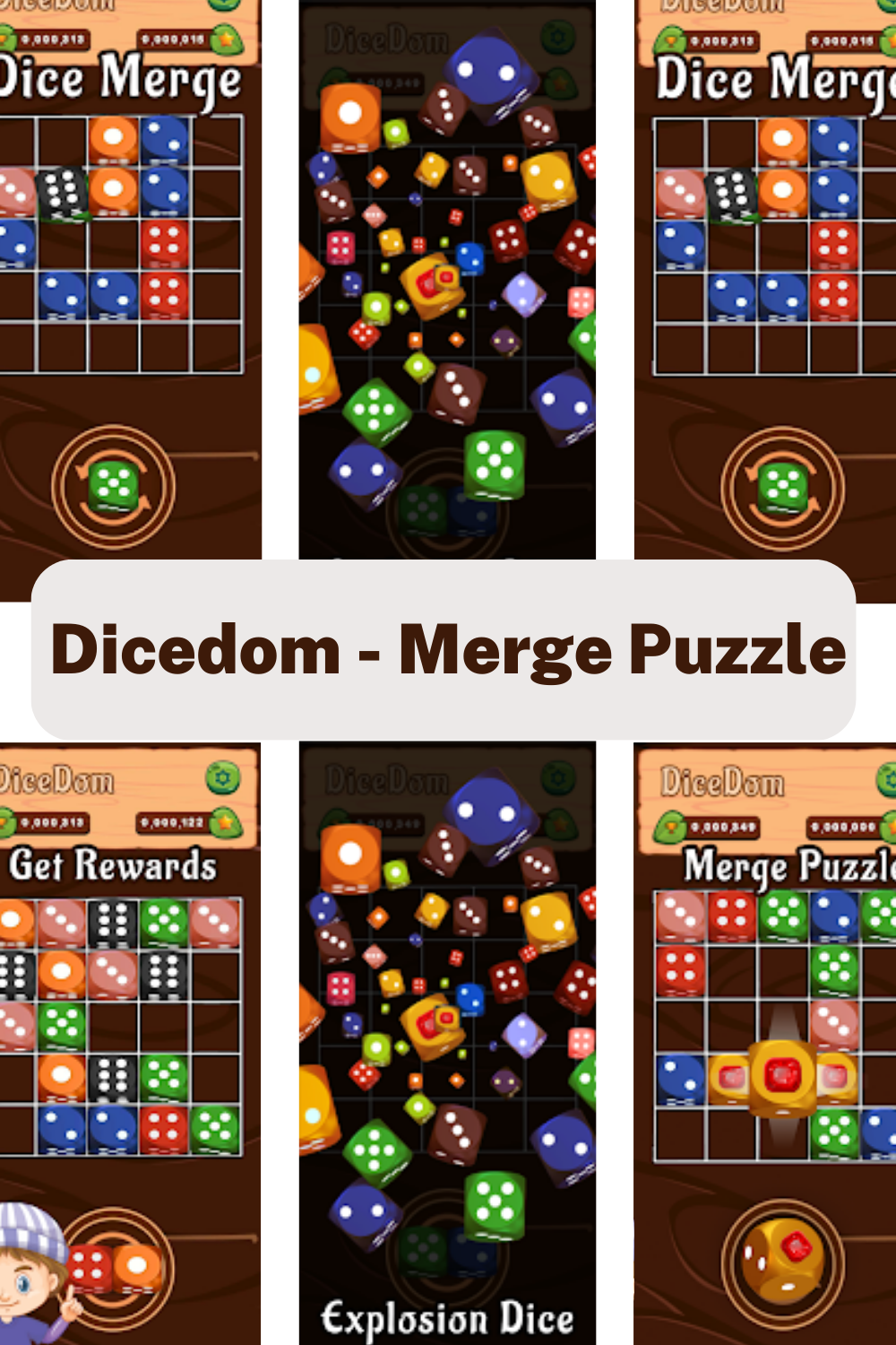 Dicedom - Merge Puzzle Board Game