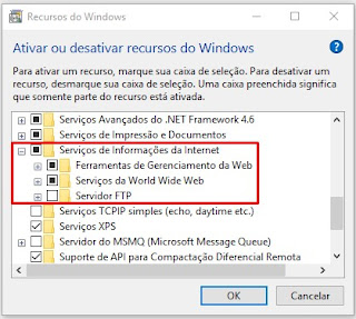 Como instalar o IIS no Windows 7, windows 8 e windows 10