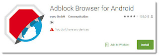 Aplikasi adblock browser untuk menghilangkan iklan di android