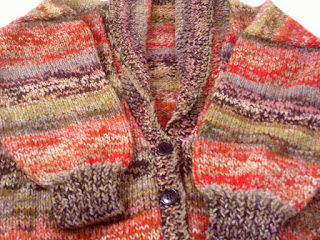 two colour blended knitting
