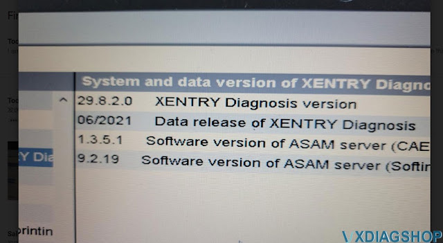 VXDIAG Benz Xentry VCI Firmware too New Solution 2