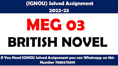 MEG 03 Solved Assignment 2022-23