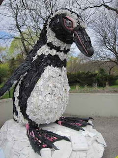 Gertrude the Penguin at Washed Ashore Toronto Zoo.