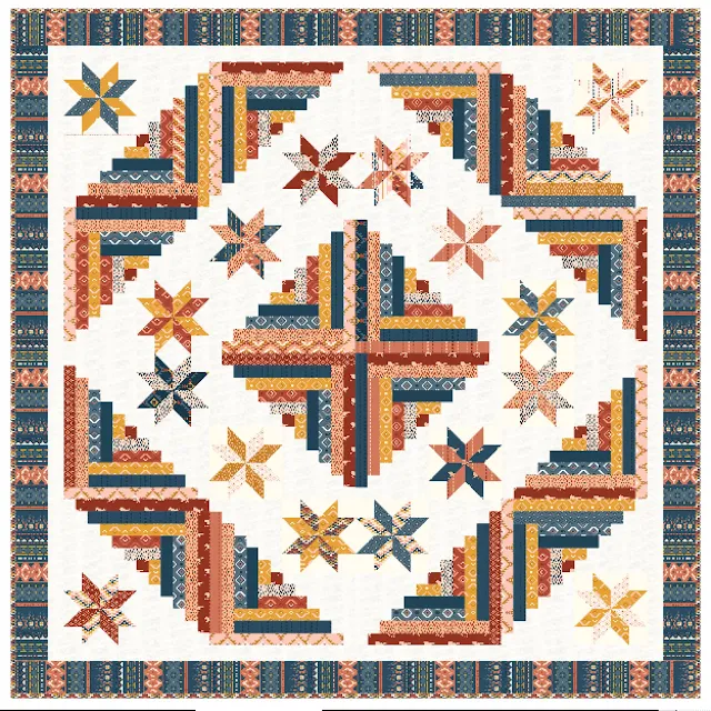 Starry Cabin Quilt Pattern