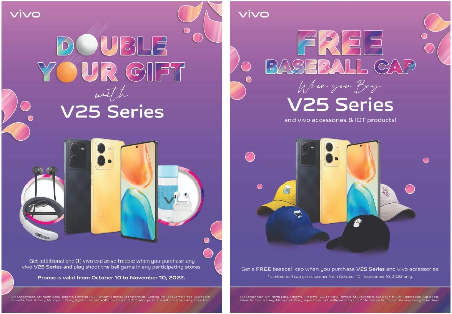 Enjoy amazing perks when you purchase vivo V25 Series smartphones until November 10!