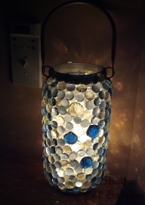 Shades of Safhire: Glass Bead Night Light