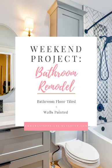 weekend bathroom remodel