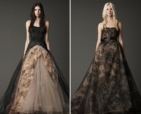 Vera Wang's Black Wedding Dresses