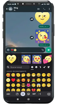 cómo hacer un emoji desde WhatsApp