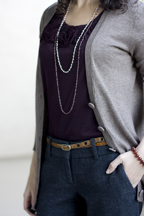 Merino Chiffon Placket Cardigan. Cardigan - LOFT Petite V-Neck