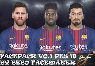 PES 2018 Facepack