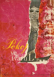 POKOJ VE TVARU L. Cartel. Checoslovaquia. Arte: Mirko Hanák. LA HABITACIÓN EN FORMA DE L. The L-Shaped Room. 1962. Reino Unido. Dirección: Bryan Forbes. Reparto: Leslie Caron, Tom Bell, Bernard Lee, Brock Peters, Cicely Courtneidge, Patricia Phoenix, Emlyn Williams, Avis Bunnage, Nanette Newman, Mark Eden, Gerald Sim, Harry Locke