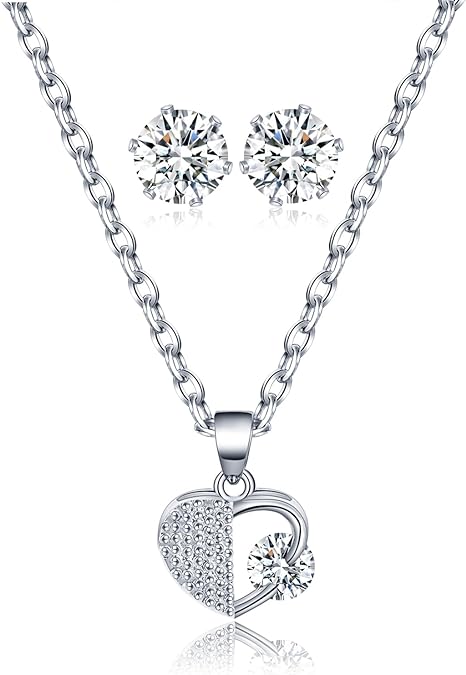 Infinite Love, Timeless Sparkle: 925 Silver Infinity Heart Necklace - The Perfect Expression of Love and Endless Affection for Her!
