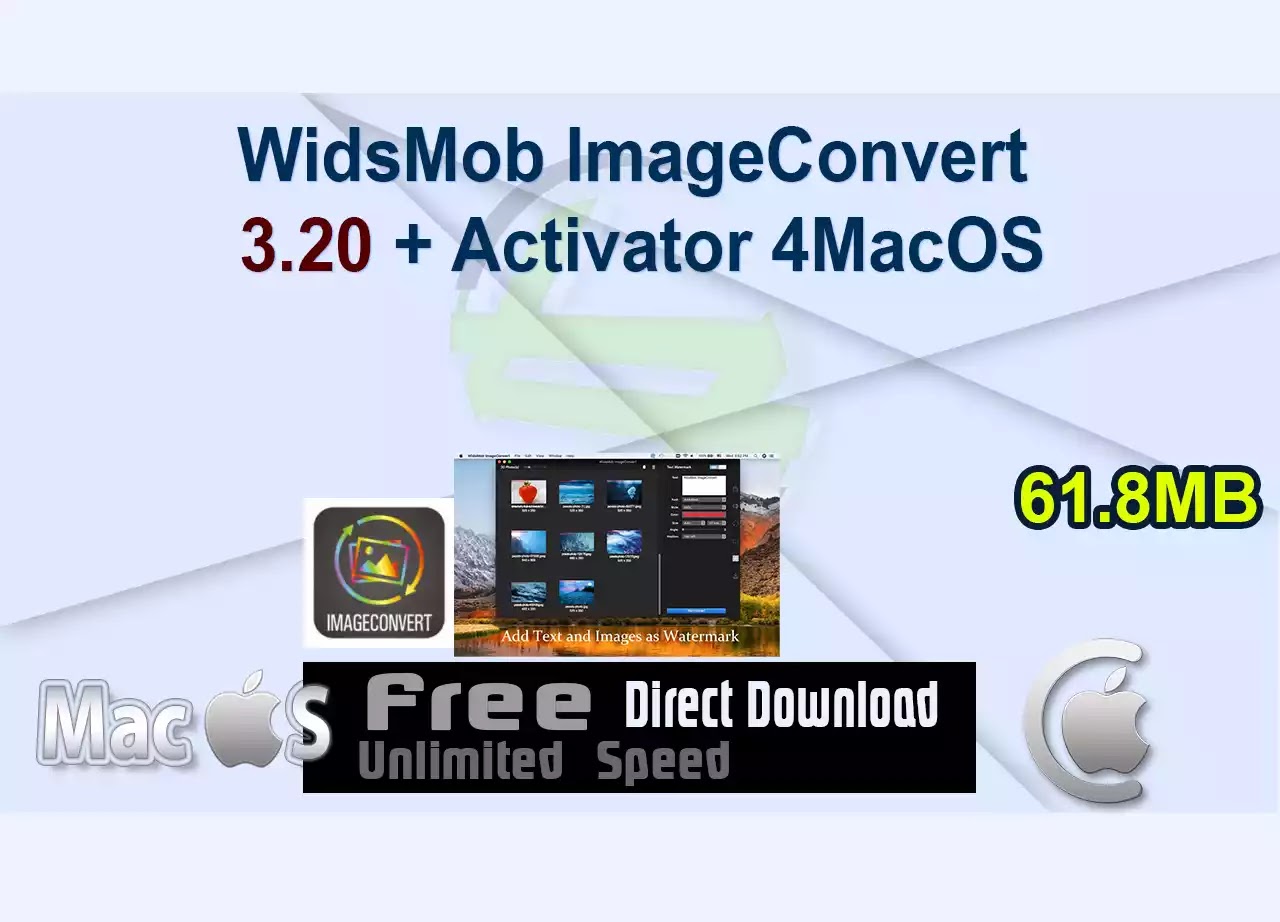 WidsMob ImageConvert 3.20 + Activator 4MacOS