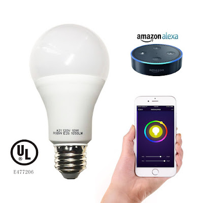 Cxy smart wifi light bulb works with Amazon Alexa
