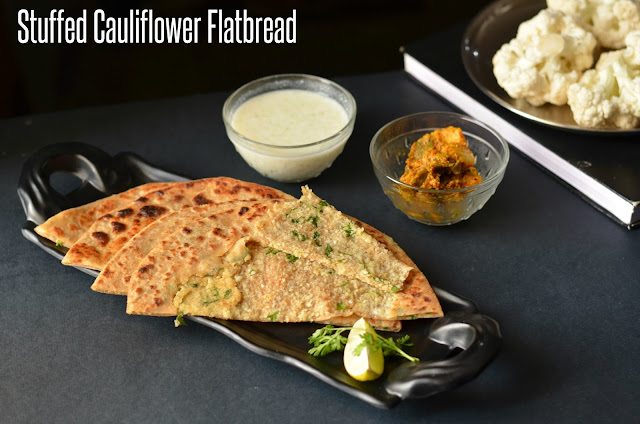 Stuffed cauliflower flatbread