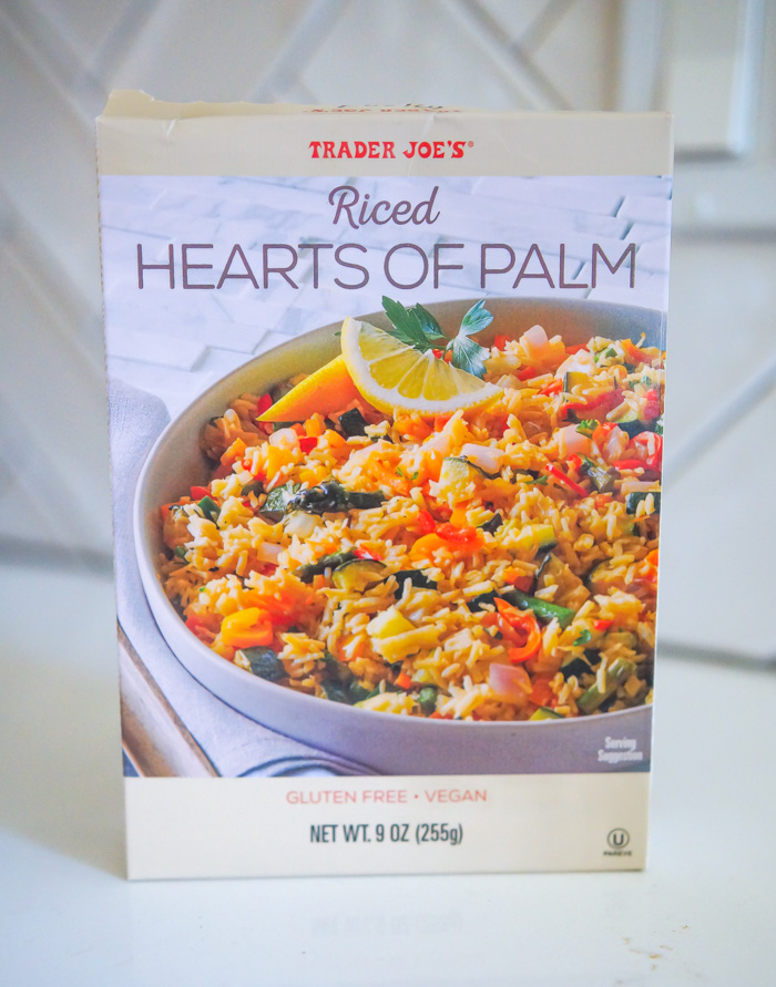 Trader Joe's Riced Hearts of Palm package